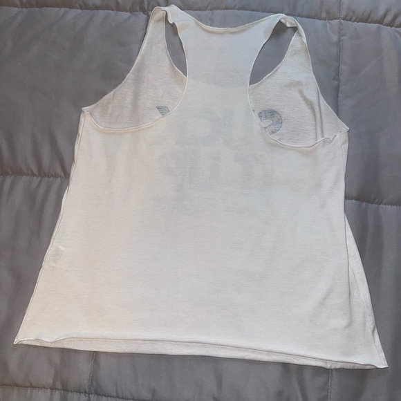 Emory Rose White Graphic Tank Top Size Large - Picture 2 of 4